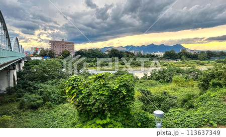 群馬 利根川の風景 群馬 利根川の風景 113637349