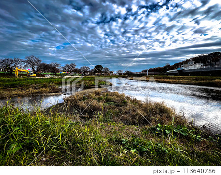 埼玉志木市 いろは親水公園と新河岸川 埼玉志木市 いろは親水公園と新河岸川 113640786