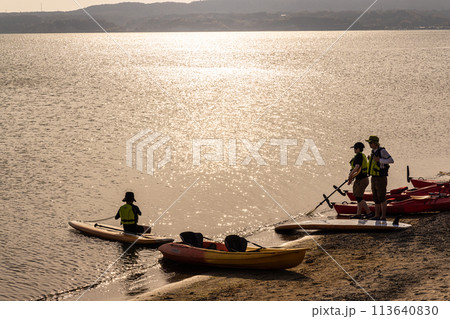 【新潟県_佐渡_佐和田海岸】夏を待つ佐和田海水浴場  113640830