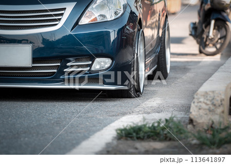Car crash from car accident on the road Car crash from car accident on the road 113641897
