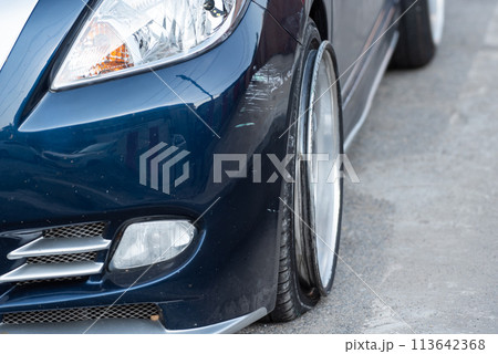 Car crash from car accident on the road Car crash from car accident on the road 113642368