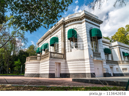 Lake house of the National Autonomous University of Mexico at Chapultepec Park in Mexico City 113642658