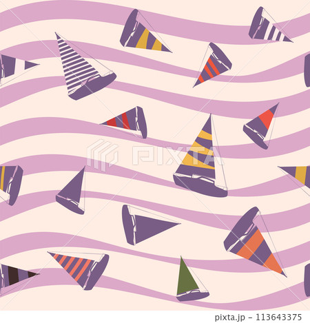 Sailboat seamless pattern, vector illustration Sailboat seamless pattern, vector illustration 113643375