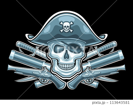 Vector logo for Pirate Skull Vector logo for Pirate Skull 113643581