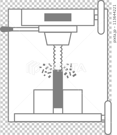 Metal cutting image icon material Metal cutting image icon material 113644221