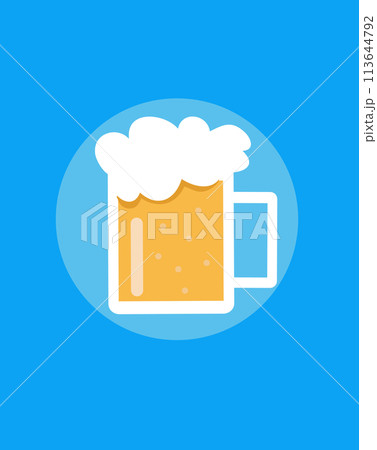 Bottle of beer vector illustration 113644792