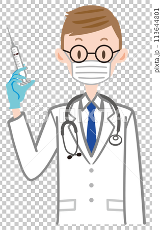 Doctor explaining injection Vaccine Vaccination Doctor 113644801