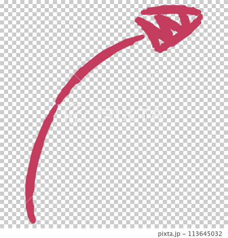 彎曲箭頭的插圖(顏色) 彎曲箭頭的插圖(顏色) 113645032