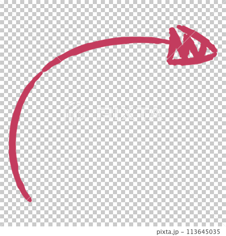 彎曲箭頭的插圖（顏色） 113645035