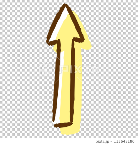 Straight arrow illustration (color) 113645190