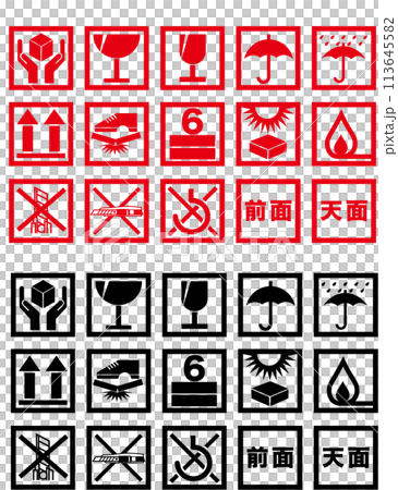 ケアマークアイコンセット 113645582