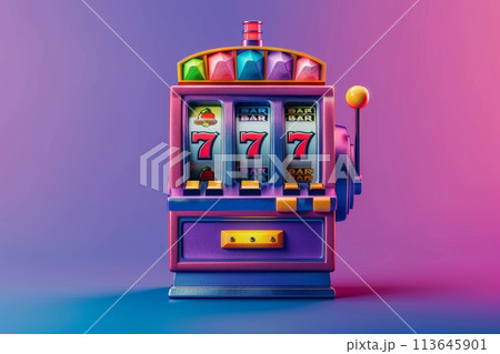 A slot machine with a bar sign on it with...のイラスト素材 [113645901] - PIXTA