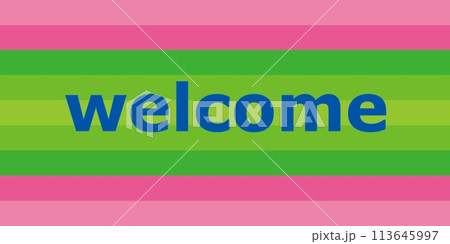 welcome ウェルカム ボーダー welcome ウェルカム ボーダー 113645997