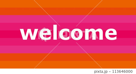 welcome　ウェルカム　ボーダー 113646000
