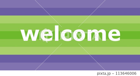 welcome　ウェルカム　ボーダー 113646006