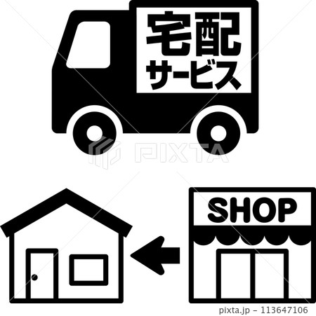 小売店からの宅配サービス 小売店からの宅配サービス 113647106