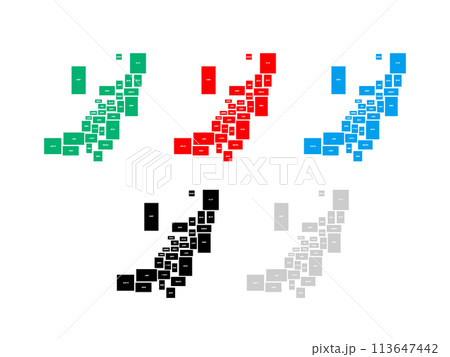 市町村入り地図＿新潟県＿デフォルメ-07 113647442