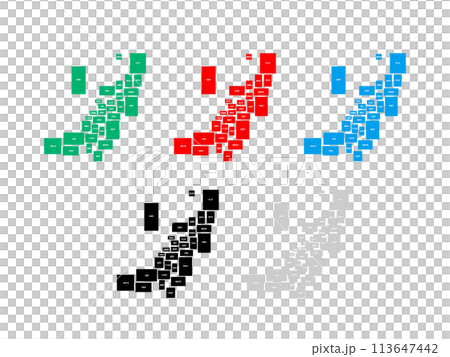 市町村入り地図＿新潟県＿デフォルメ-07 113647442