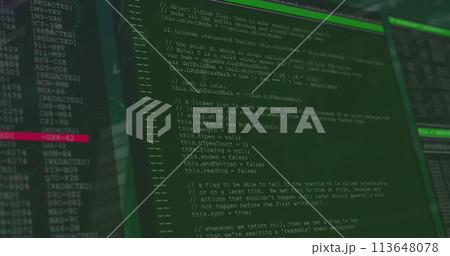 Image of data processing on interface 113648078