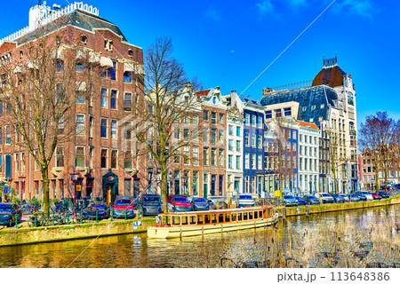 Fabulous, magnificent Amsterdam in early spring. 113648386