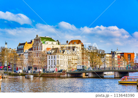 Fabulous, magnificent Amsterdam in early spring. Fabulous, magnificent Amsterdam in early spring. 113648390