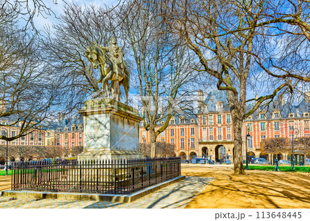 Fabulous Place des Vosges in the heart of Paris. Fabulous Place des Vosges in the heart of Paris. 113648445