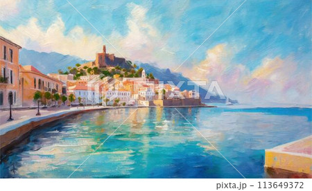 油絵　絵　絵画　風景画 風景画 絵画（油絵）美術品 油彩 静物画 絵画 ww 通販 13581840