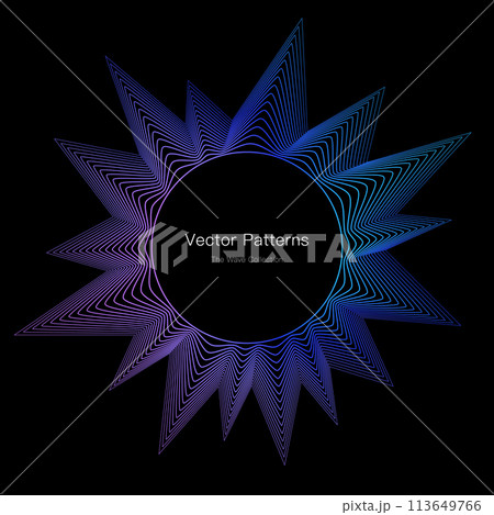 円形のグラデーション背景素材 113649766