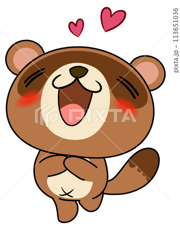 狸 単体 デレデレ 狸 単体 デレデレ 113651036