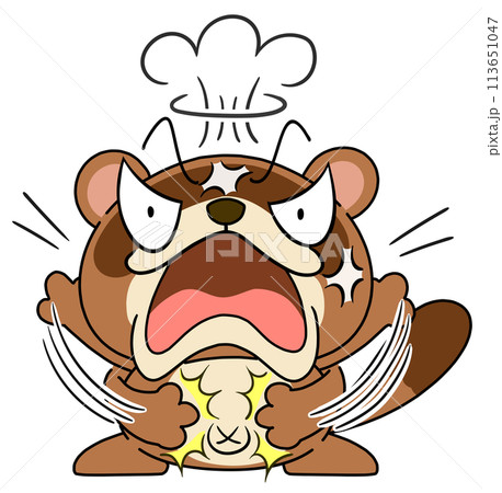 狸 単体 怒る2 狸 単体 怒る2 113651047