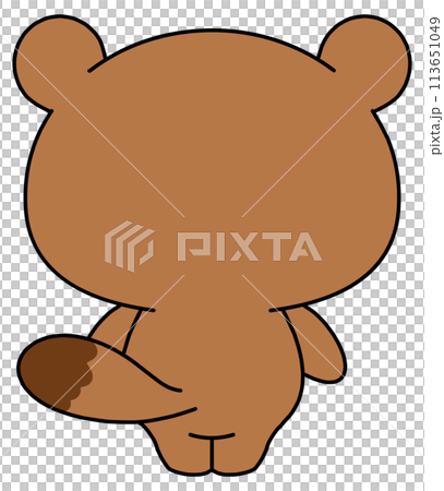 狸 単体 背中 狸 単体 背中 113651049