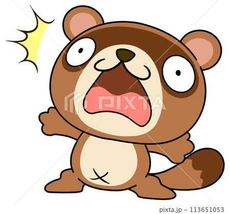 狸　単体　驚く1 113651053