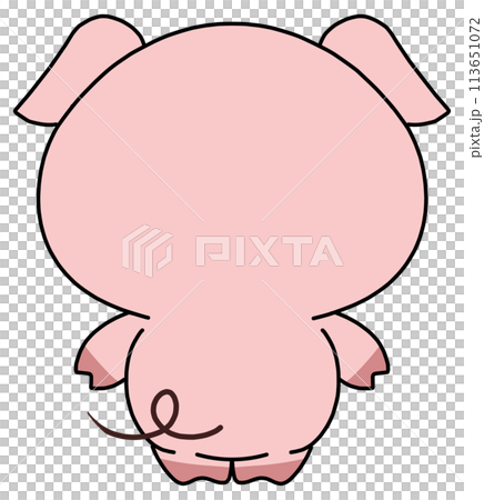 Pig (pink) Single Back Pig (pink) Single Back 113651072