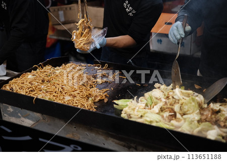 祭 出店 焼きそば 祭 出店 焼きそば 113651188