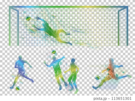 足球剪影例證集合 足球剪影例證集合 113651301