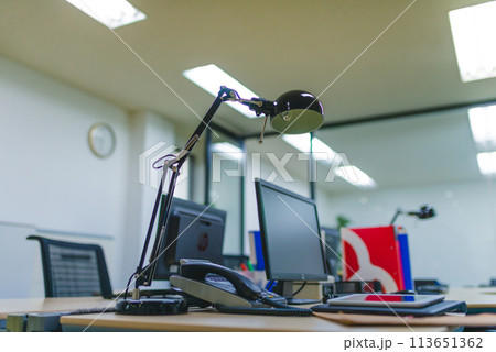 企業のオフィス　ビジネスシーン 113651362