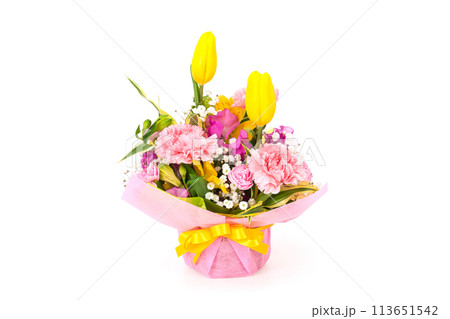 カラフルな春の花束 113651542