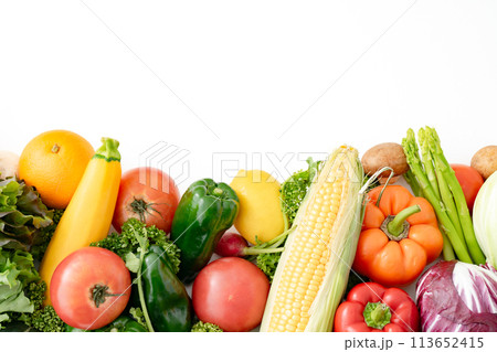 野菜　果物　集合 113652415