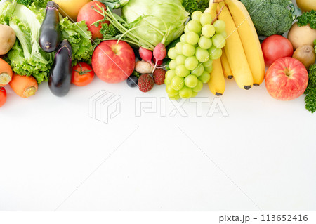 野菜　果物　集合 113652416