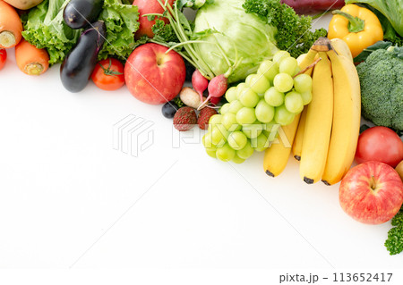 野菜　果物　集合 113652417