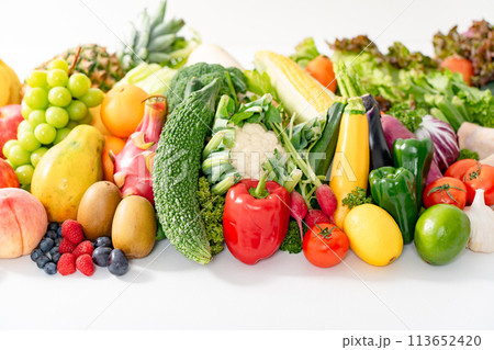 野菜　果物　集合 113652420