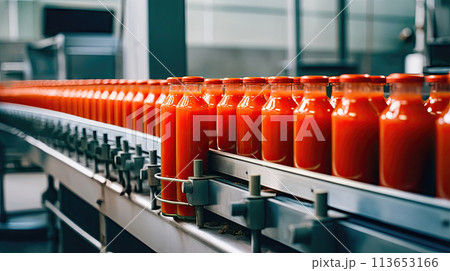 Tomato Juice Manufacturing: Production Line - Generative AI 113653166