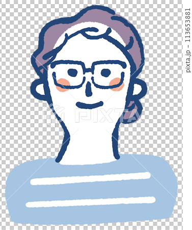 不錯的獨立成年女性或母親插畫素材 113653881