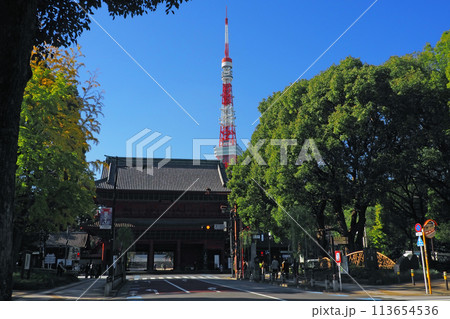 芝公園　増上寺前交差点 113654536