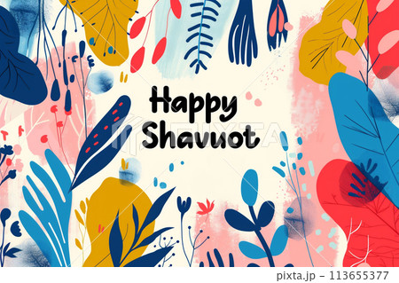 Happy Shavuot Poster 113655377