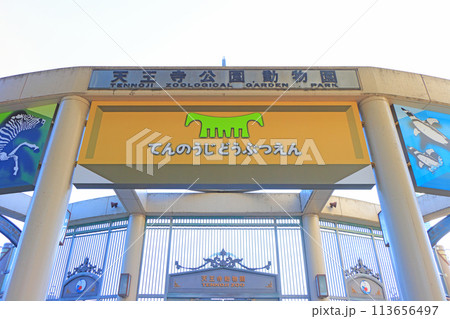 大阪府大阪市、天王寺動物園の風景 113656497