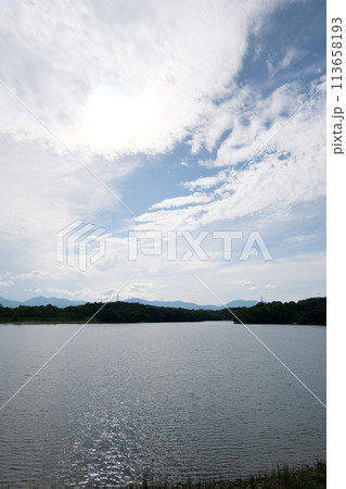 三重県四日市市_伊坂ダムサイクルパーク付近から西側風景1_2023年_6月 三重県四日市市_伊坂ダムサイクルパーク付近から西側風景1_2023年_6月 113658193