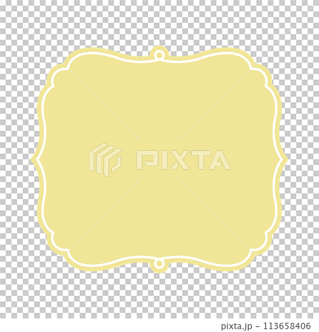 Elegant frame illustration vector material Elegant frame illustration vector material 113658406