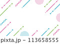 Colorful pattern from geometric shapes isolated on 113658555