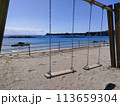 海辺のブランコ海の見える公園千葉県勝浦市観光高磯公園 113659304